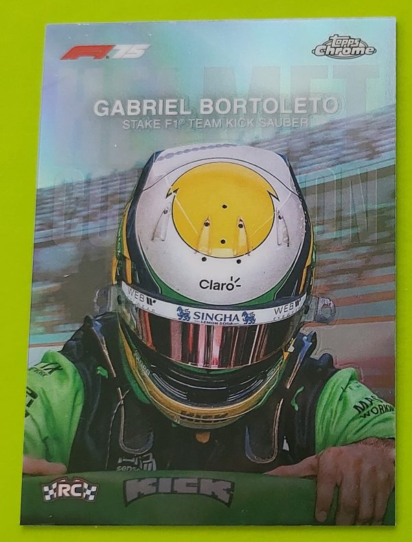 GABRIEL BORTOLETO Helmet Collection Topps Chrome F1 2025 Sauber HC 10